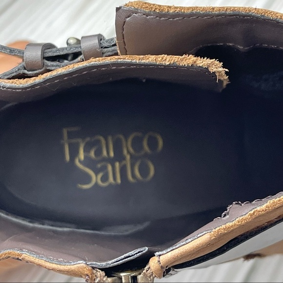 Franco Sarto Dotty Brown Ankle Boots 9M - Picture 6 of 9